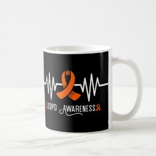 Copyright Awareness Heartbeat Orange Ribbon Copd A Kaffeetasse