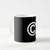 Copyright-Logo-Kaffeetasse Kaffeetasse (Vorderseite Links)
