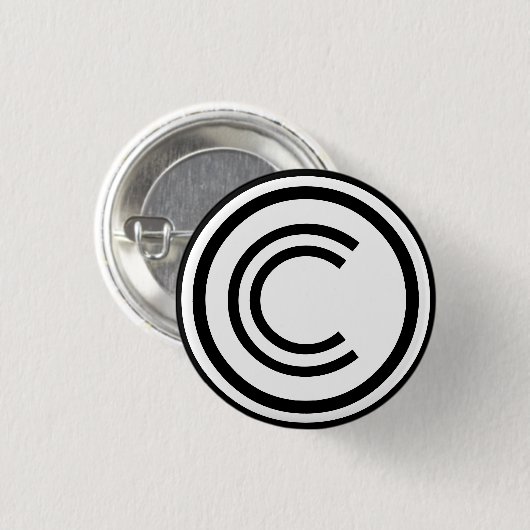 Copyright sign symbol button (Vorne & Hinten)