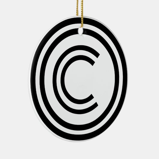 Copyright sign symbol keramik ornament (Rechts)