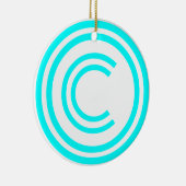 Copyright sign symbol keramik ornament (Rechts)