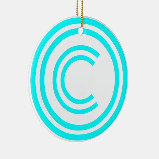 Copyright sign symbol keramik ornament (Rechts)