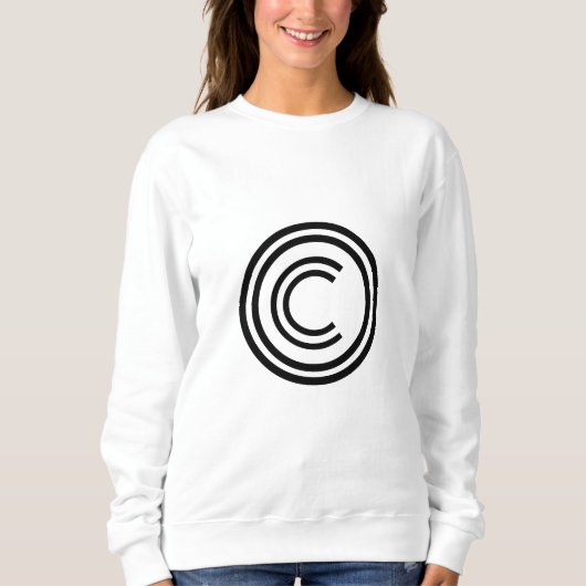 Copyright sign symbol sweatshirt (Vorderseite)