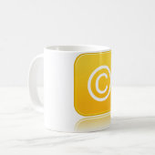 Copyright-Symbol-Tasse Kaffeetasse (Vorderseite Links)