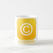 Copyright-Symbol-Tasse Kaffeetasse (Mittel)