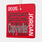 Copywriter Extraordinaire CUSTOM Keramikornament (Links)
