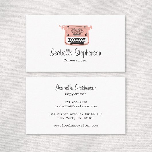 Copywriter Freelance Author Writer Editor Visitenkarte