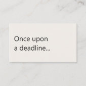 Copywriter Freelance Writer Modern Minimal Visitenkarte (Vorderseite)