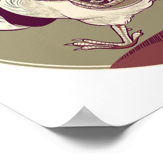 Coq au Vin Print Poster (Ecke)