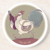 Coq- au VinUntersetzer Sandstein Untersetzer (Vorne)