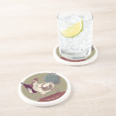 Coq- au VinUntersetzer Sandstein Untersetzer (Seite)