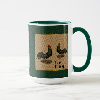 Coqs a la Ferme Vintage Tasse