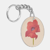 Coquelicot Aquarelle Schlüsselanhänger (Vorderseite links)