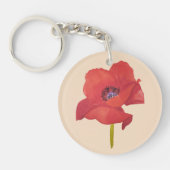 Coquelicot Aquarelle Schlüsselanhänger (Vorderseite)