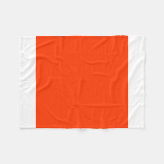 Coquelicot Red Fleecedecke (Vorderseite (Horizontal))