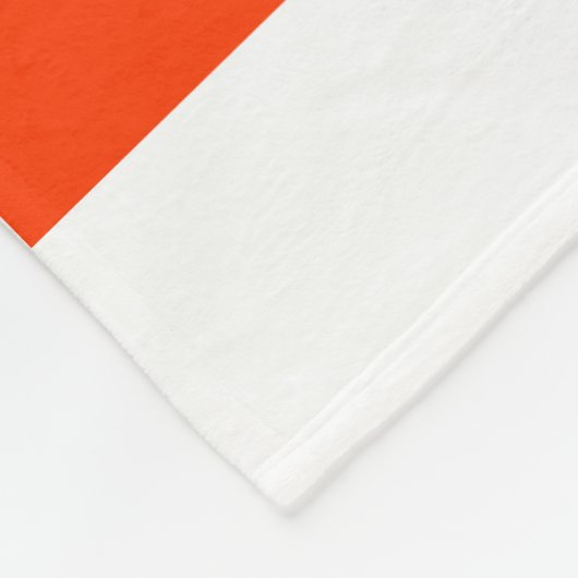 Coquelicot Red Fleecedecke (Ecke)