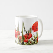 Coquelicots auf Mug und Tasse. Kaffeetasse (VorderseiteRechts)