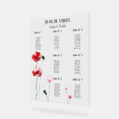 Coquelicots-Tabellenplan Acrylschild (Winkel)