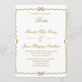 Coquet wreath Spanish wedding   Einladung (Vorderseite)