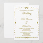 Coquet wreath wedding   einladung (Vorne/Hinten)