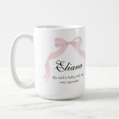 Coquete pink bow Classic Sticker Kaffeetasse (Links)