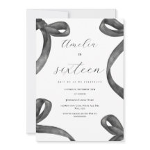 Coquette 16. Geburtstag Girl Black Bow 18. 21.