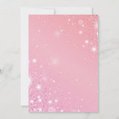 Coquette 1st Birthday Invitations Pink Bow  Einladung (Rückseite)