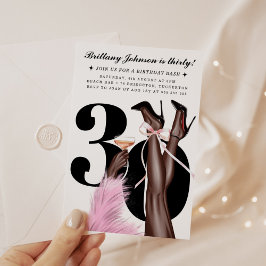 Coquette 30. Geburtstag Einladung
