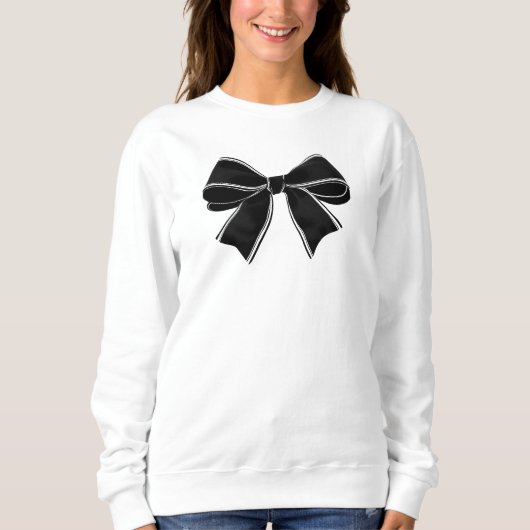 Coquette Aesthetic Bow Sweatshirt (Vorderseite)
