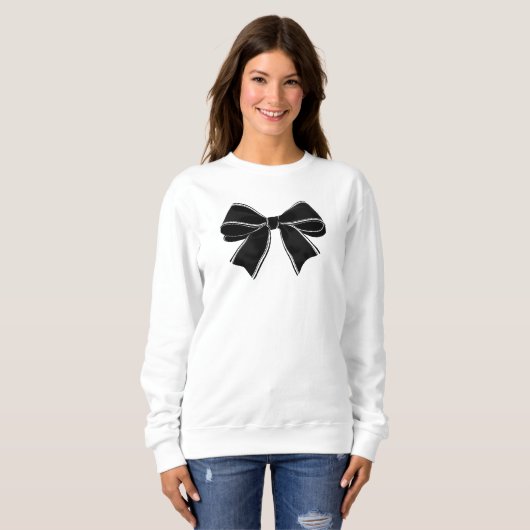Coquette Aesthetic Bow Sweatshirt (Vorne ganz)