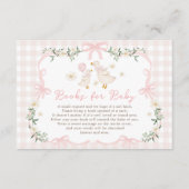 Coquette Albern Gänserosa Bücher für Baby Girl Begleitkarte (Vorderseite)