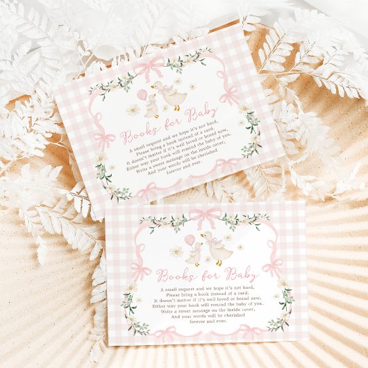 Coquette Albern Gänserosa Bücher für Baby Girl Begleitkarte