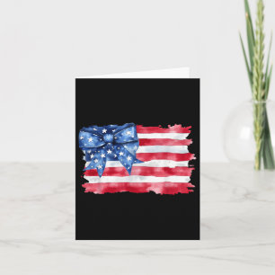 Coquette American Flag 4. Juli Patriotische Frauen Karte