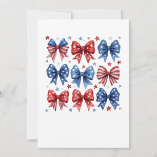 Coquette American Flag Coquette Bow 4. Juli Einladung