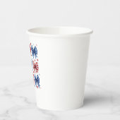 Coquette American Flag Coquette Bow 4. Juli Pappbecher (Links)
