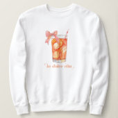 Coquette Aperol Spritz Cocktail 'La Dolce Vita' Sweatshirt (Design vorne)