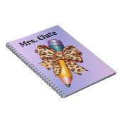 Coquette Aquarellstiftbogen Notizblock (Rechte Seite)