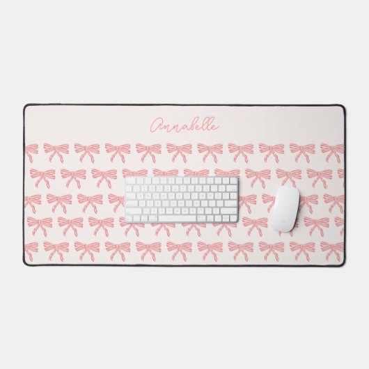 Coquette Ästhetik Rosa Bug Schreibtischunterlage (Tastatur & Maus)