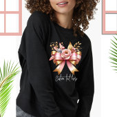 Coquette Ästhetisch Pink Bow Individuelle Name Swe Sweatshirt