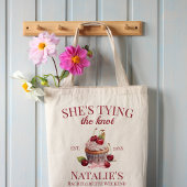 Coquette Ästhetische Pink Bow Cherry Cake Extravag Tragetasche