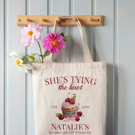 Coquette Ästhetische Pink Bow Cherry Cake Extravag Tragetasche