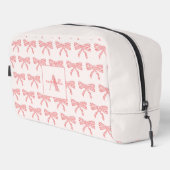 Coquette ästhetische rosa Bogen Waschbeutel (Rechte Ecke)