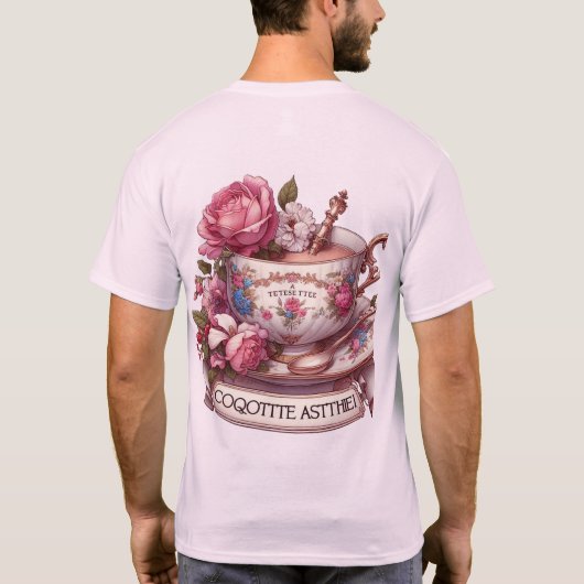 Coquette Ästhetischer Tee Cup (Rückseite)