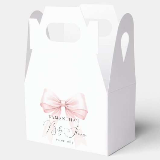 Coquette Baby Dusche Gefallen Taschen Geschenkschachtel (Geöffnet)