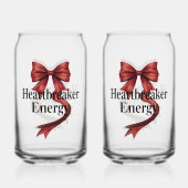 Coquette Baddie Aesthetic with Red Ribbon Dosenglas (Vorderseite)