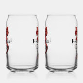 Coquette Baddie Aesthetic with Red Ribbon Dosenglas (Links)