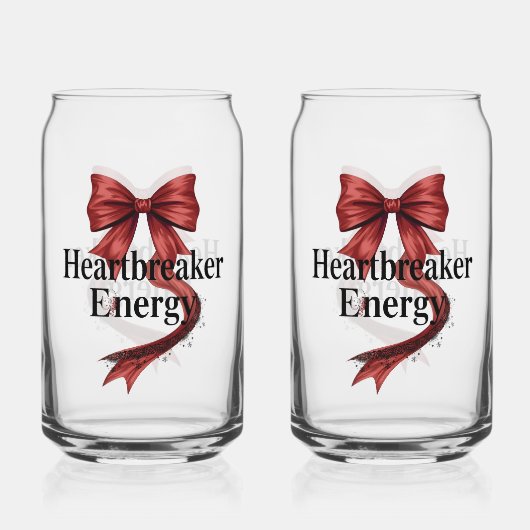 Coquette Baddie Aesthetic with Red Ribbon Dosenglas (Rückseite)