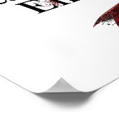 Coquette Baddie Aesthetic with Red Ribbon Poster (Ecke)