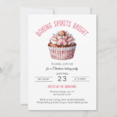 Coquette Baking Spirituosen Bright Christmas Party Einladung (Vorderseite)