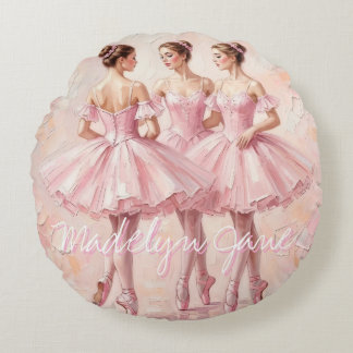 Coquette-Ballerina-Nursery-Dekor ||  Rundes Kissen